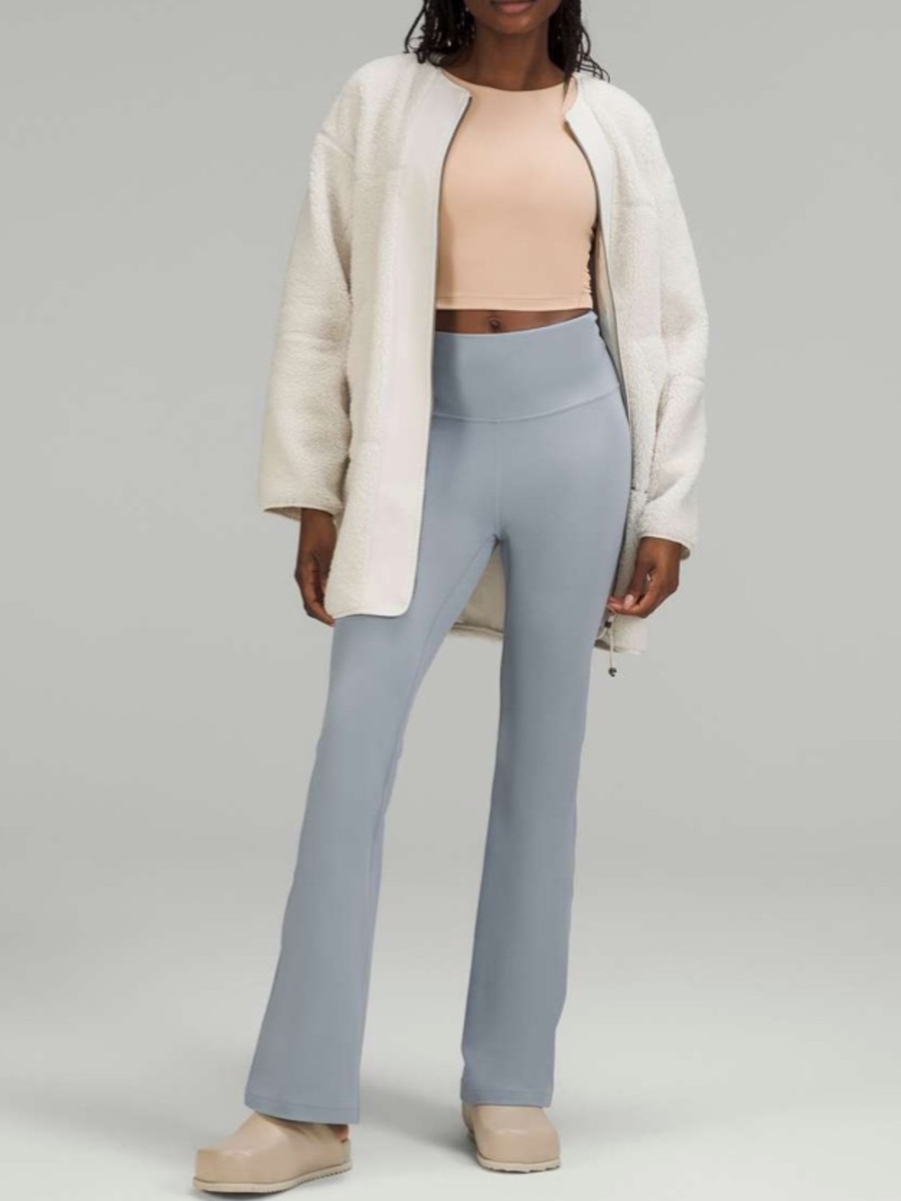 LULULEMON GROOVE SHR NULU FLARED PANT REGULAR CHAMBRAY - 6